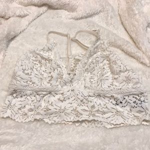 Aerie White Lace Bralette